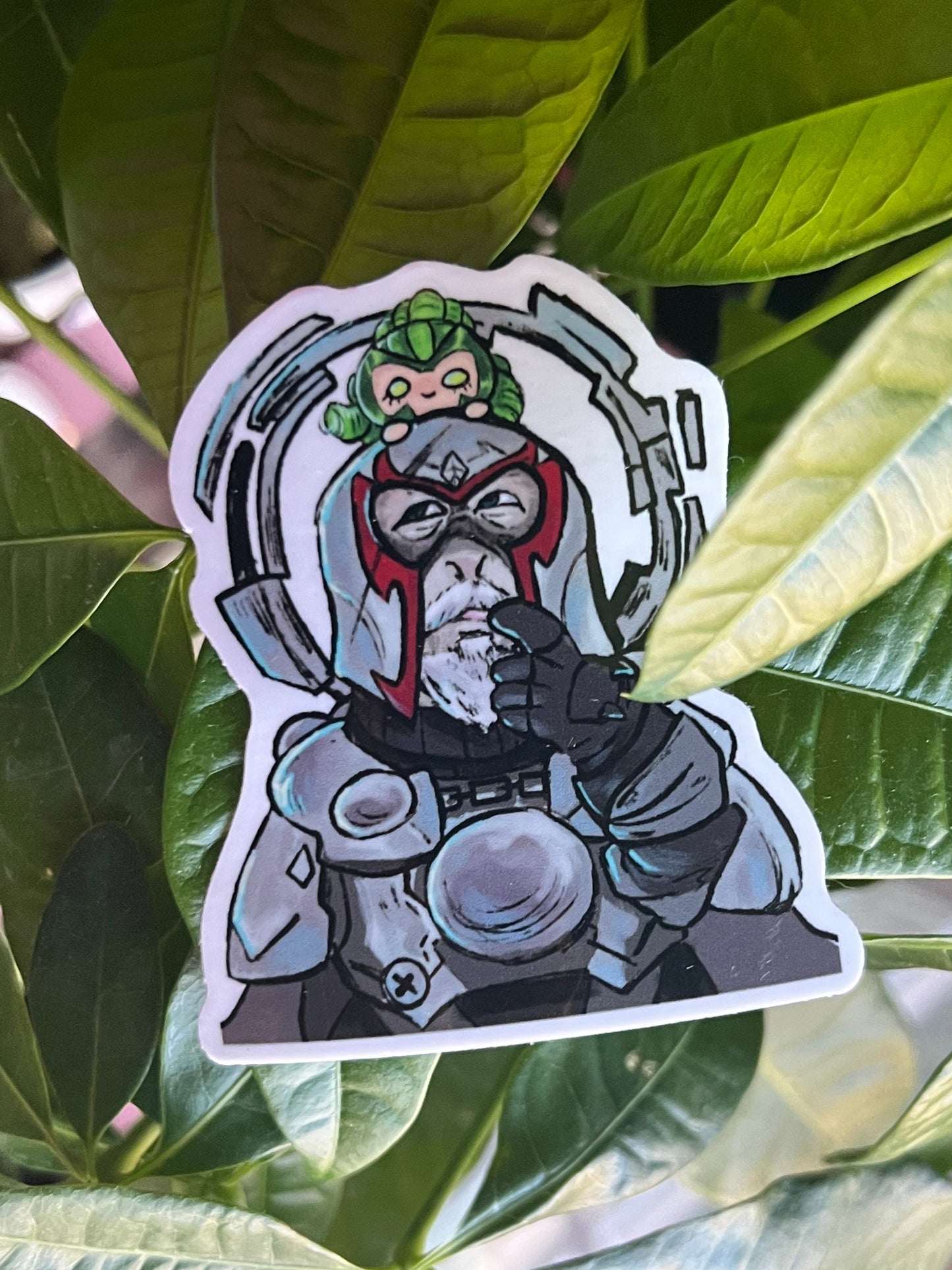 [LIMITED STOCK] Magneto Marvel Rivals - Thinking Monkey Sticker